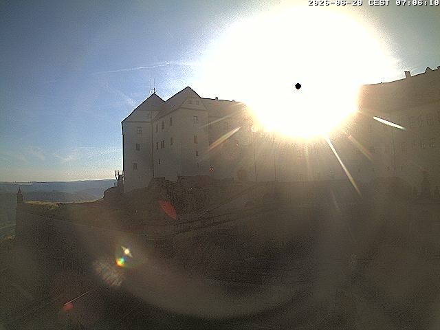 Archiv Foto Webcam Festung Königstein: Eingangsbereich