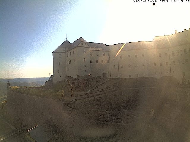 Archiv Foto Webcam Festung Königstein: Eingangsbereich
