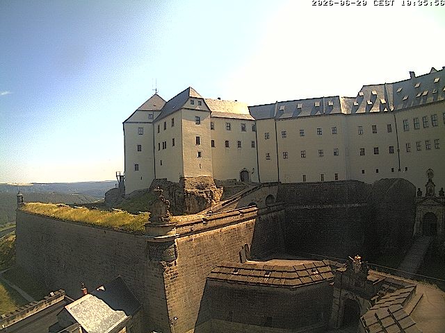 Archiv Foto Webcam Festung Königstein: Eingangsbereich