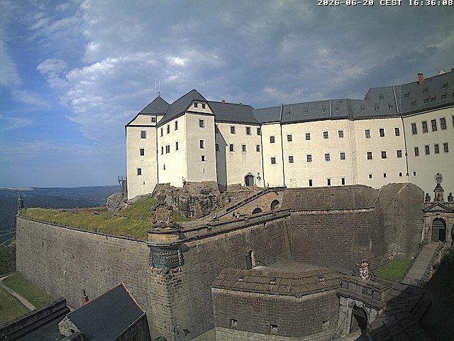 Archiv Foto Webcam Festung Königstein: Eingangsbereich