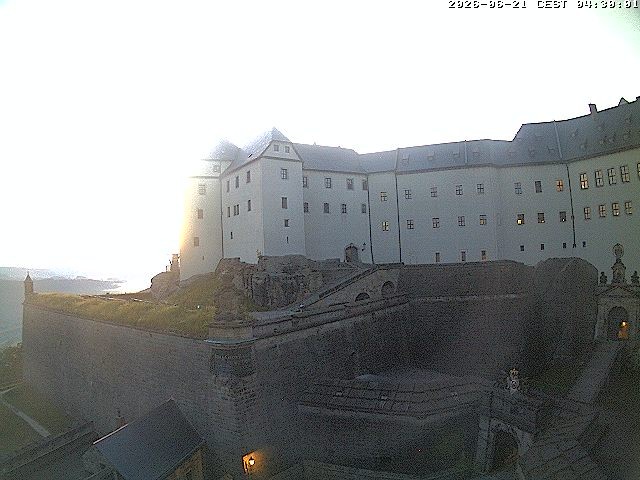 Archiv Foto Webcam Festung Königstein: Eingangsbereich