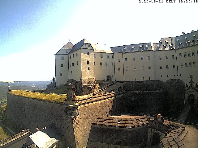 Archiv Foto Webcam Festung Königstein: Eingangsbereich