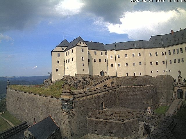Archiv Foto Webcam Festung Königstein: Eingangsbereich