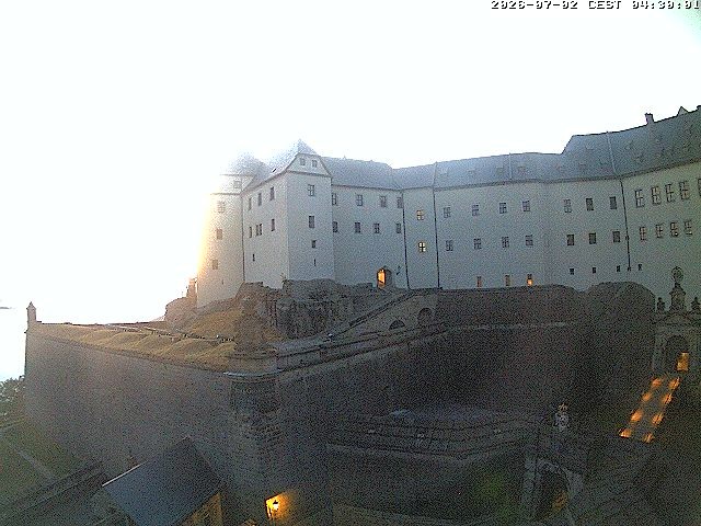 Archiv Foto Webcam Festung Königstein: Eingangsbereich