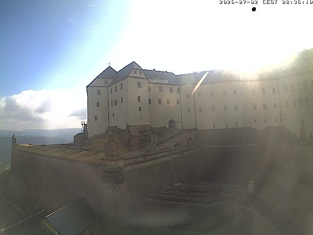 Archiv Foto Webcam Festung Königstein: Eingangsbereich