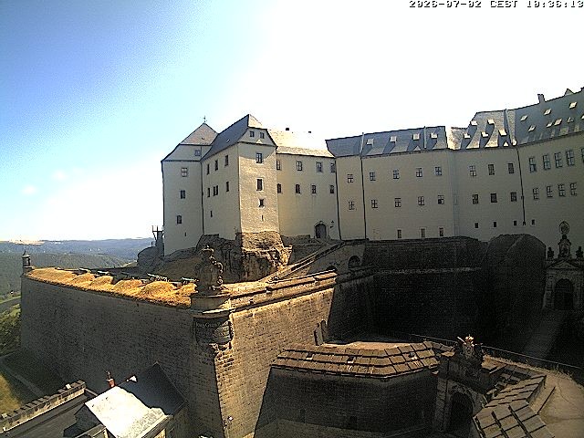 Archiv Foto Webcam Festung Königstein: Eingangsbereich