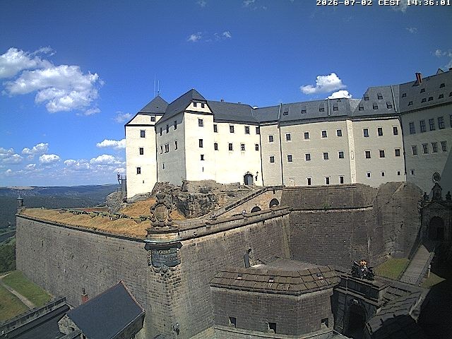 Archiv Foto Webcam Festung Königstein: Eingangsbereich