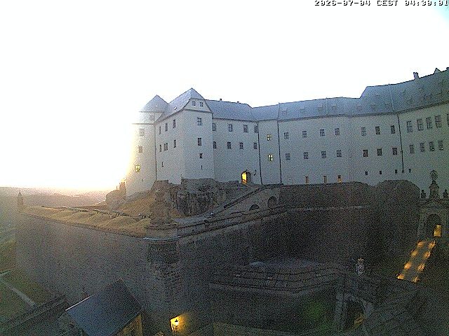 Archiv Foto Webcam Festung Königstein: Eingangsbereich