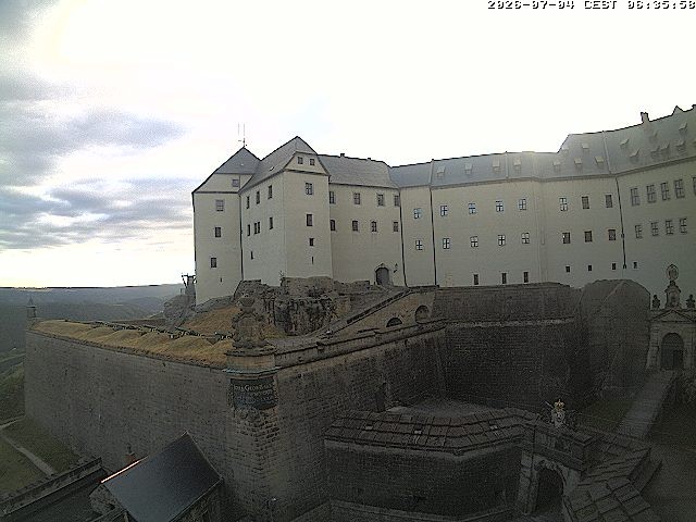 Archiv Foto Webcam Festung Königstein: Eingangsbereich