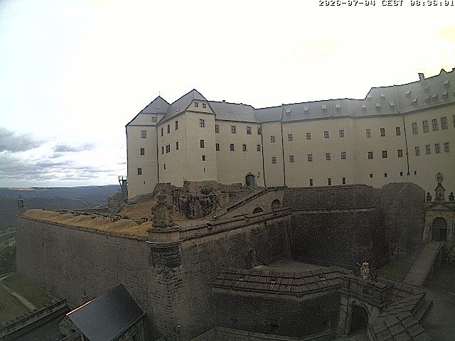 Archiv Foto Webcam Festung Königstein: Eingangsbereich