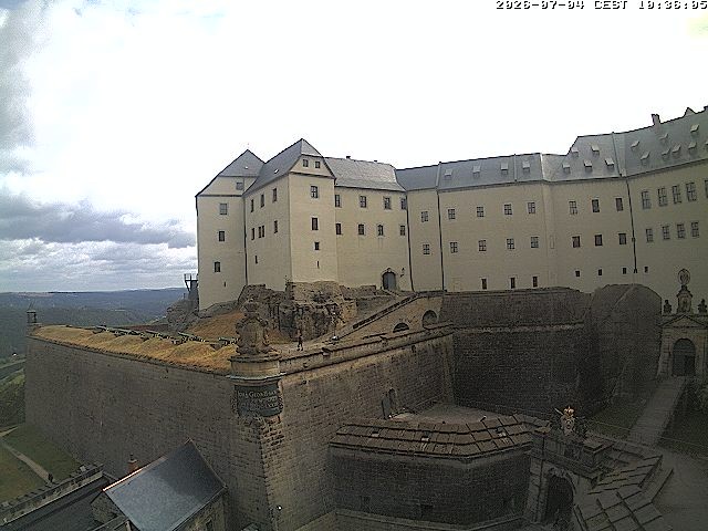 Archiv Foto Webcam Festung Königstein: Eingangsbereich