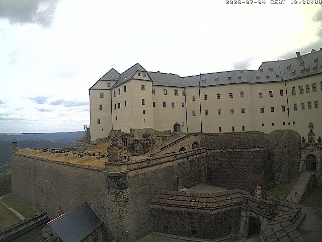 Archiv Foto Webcam Festung Königstein: Eingangsbereich