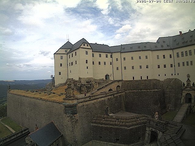 Archiv Foto Webcam Festung Königstein: Eingangsbereich