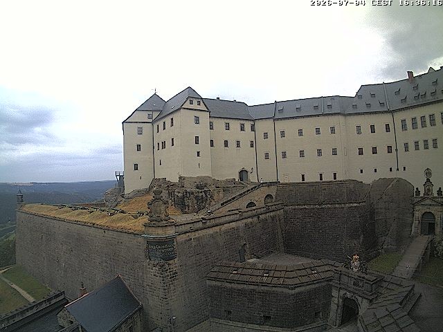 Archiv Foto Webcam Festung Königstein: Eingangsbereich