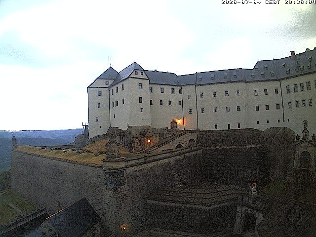 Archiv Foto Webcam Festung Königstein: Eingangsbereich