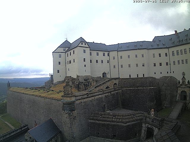Archived image Webcam Fort Koenigstein entrance area