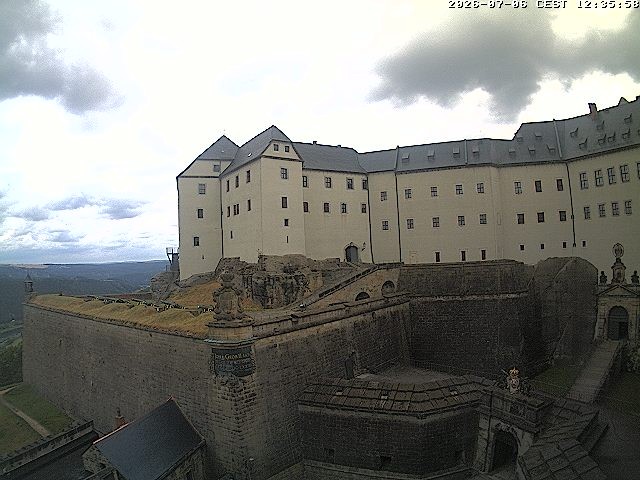 Archiv Foto Webcam Festung Königstein: Eingangsbereich