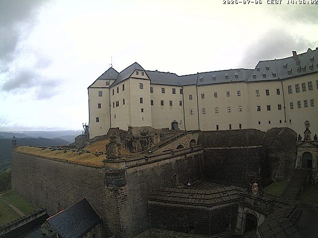 Archiv Foto Webcam Festung Königstein: Eingangsbereich