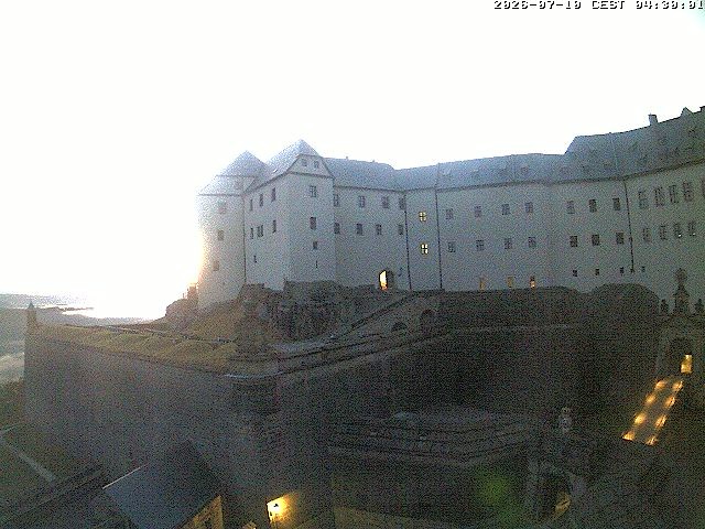 Archiv Foto Webcam Festung Königstein: Eingangsbereich