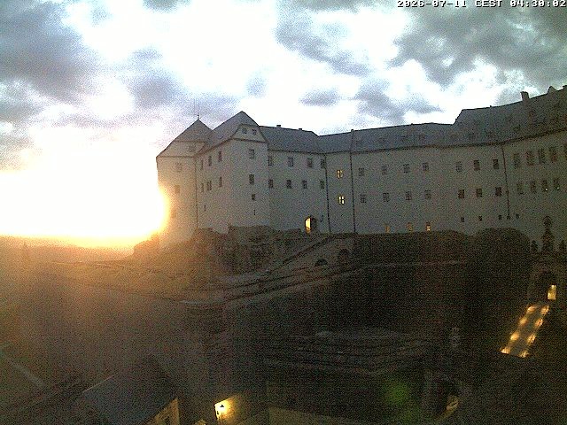 Archiv Foto Webcam Festung Königstein: Eingangsbereich