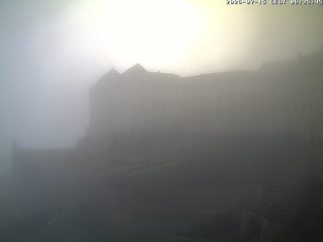 Archiv Foto Webcam Festung Königstein: Eingangsbereich