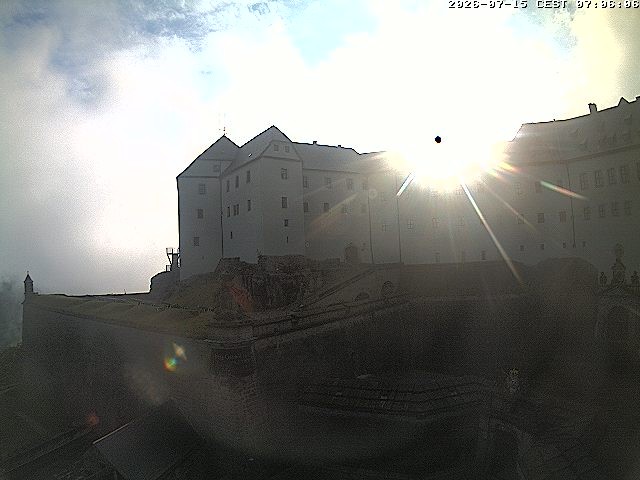 Archiv Foto Webcam Festung Königstein: Eingangsbereich