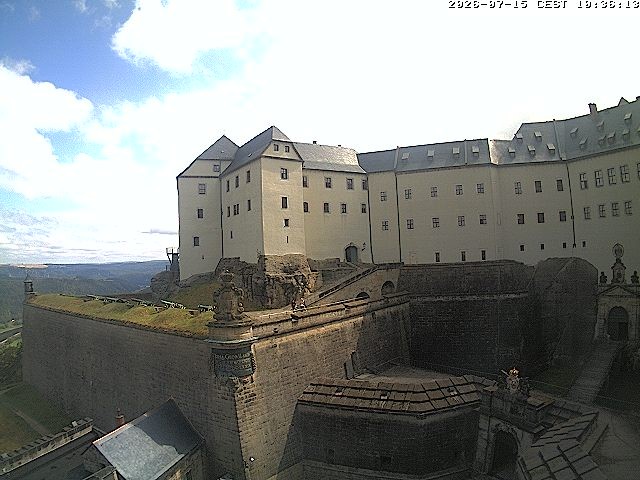 Archiv Foto Webcam Festung Königstein: Eingangsbereich
