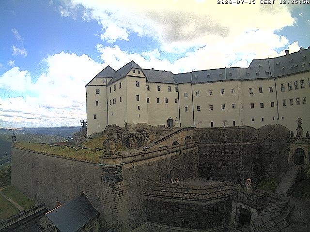 Archiv Foto Webcam Festung Königstein: Eingangsbereich