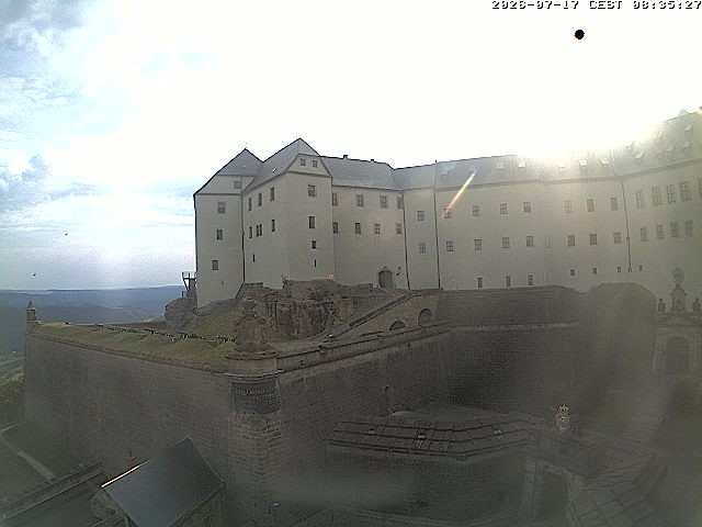 Archived image Webcam Fort Koenigstein entrance area