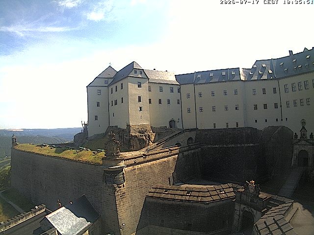 Archiv Foto Webcam Festung Königstein: Eingangsbereich