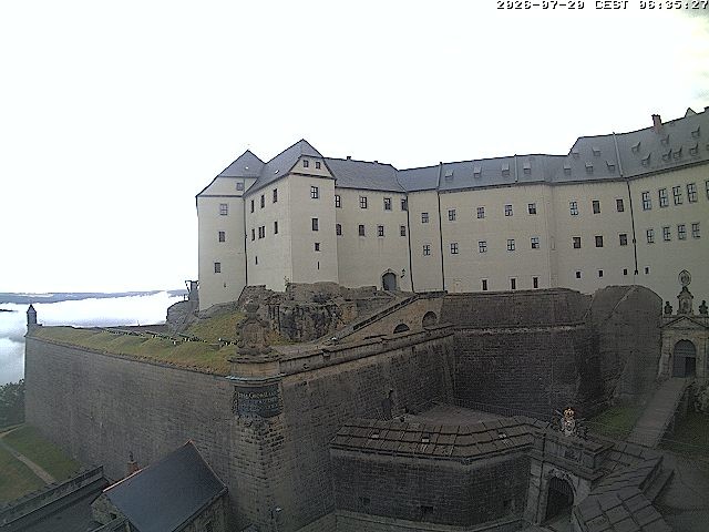 Archiv Foto Webcam Festung Königstein: Eingangsbereich