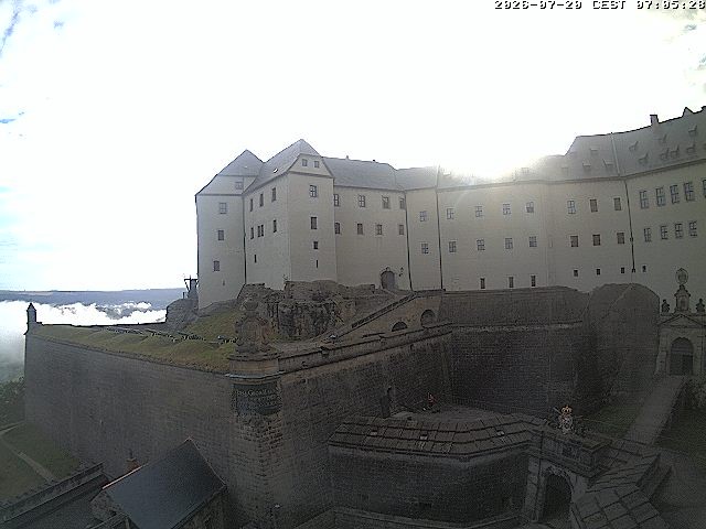 Archiv Foto Webcam Festung Königstein: Eingangsbereich