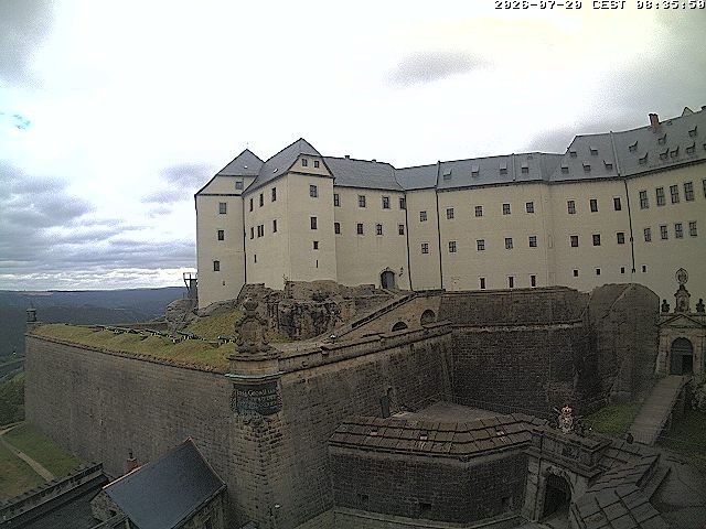 Archiv Foto Webcam Festung Königstein: Eingangsbereich