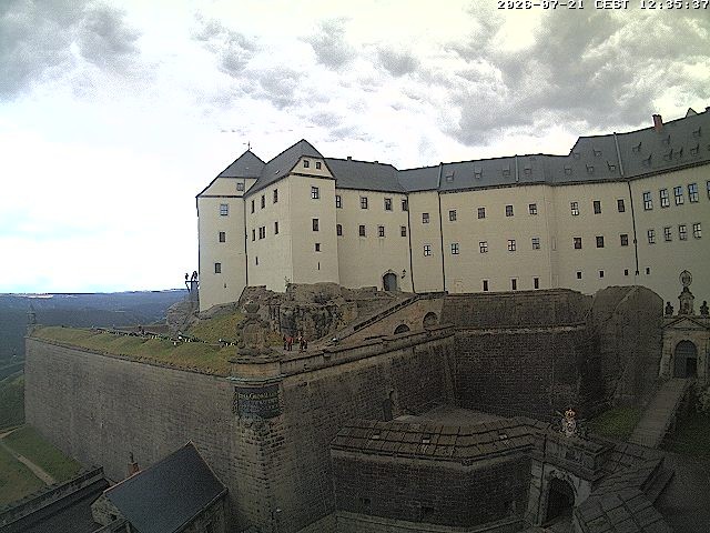 Archived image Webcam Fort Koenigstein entrance area