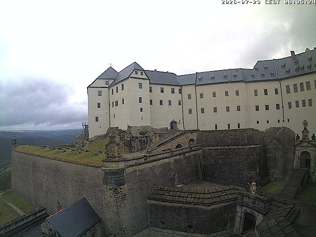 Archiv Foto Webcam Festung Königstein: Eingangsbereich