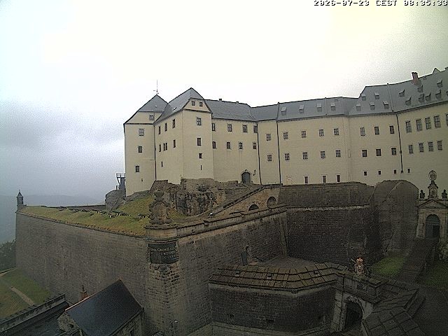 Archiv Foto Webcam Festung Königstein: Eingangsbereich