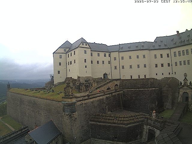 Archiv Foto Webcam Festung Königstein: Eingangsbereich