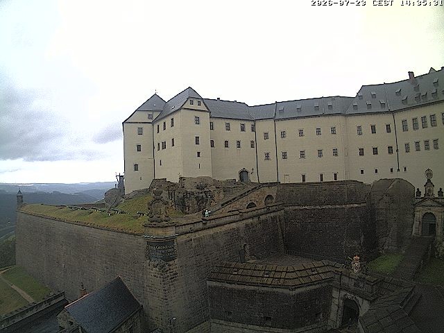 Archiv Foto Webcam Festung Königstein: Eingangsbereich