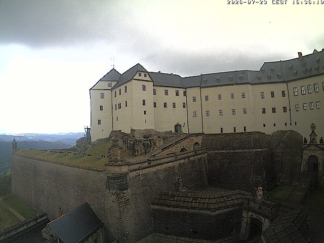 Archiv Foto Webcam Festung Königstein: Eingangsbereich