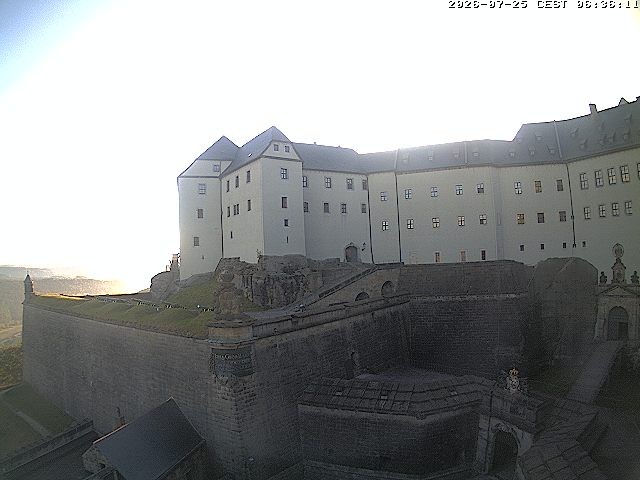 Archiv Foto Webcam Festung Königstein: Eingangsbereich