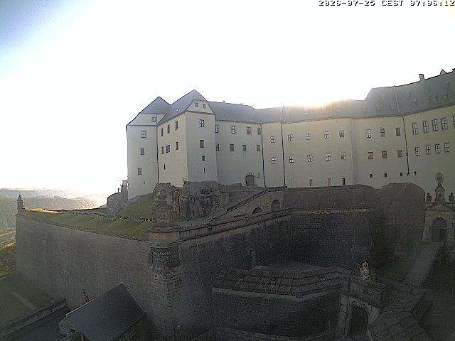 Archiv Foto Webcam Festung Königstein: Eingangsbereich