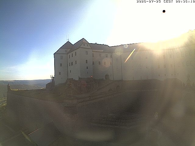 Archiv Foto Webcam Festung Königstein: Eingangsbereich