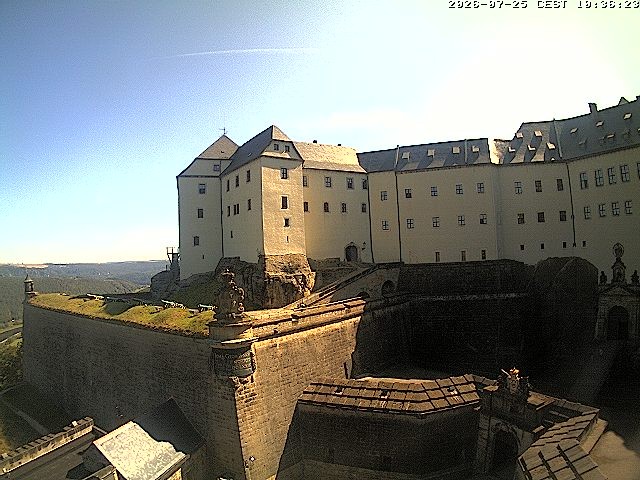 Archiv Foto Webcam Festung Königstein: Eingangsbereich