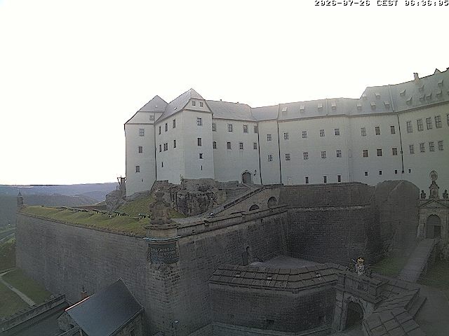 Archiv Foto Webcam Festung Königstein: Eingangsbereich