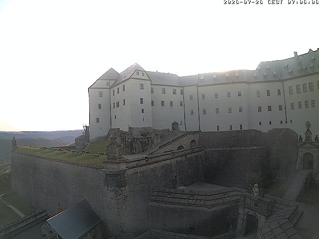Archiv Foto Webcam Festung Königstein: Eingangsbereich