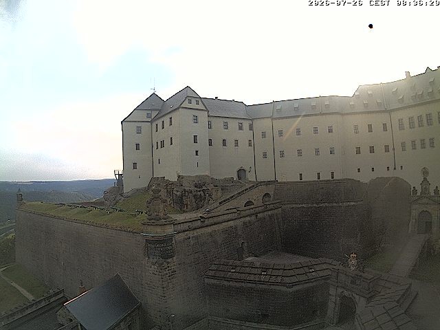 Archiv Foto Webcam Festung Königstein: Eingangsbereich