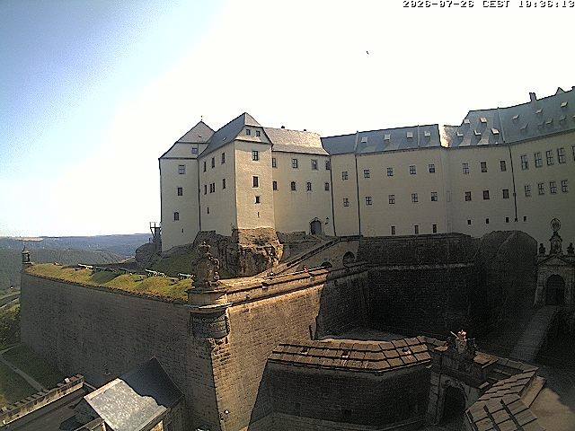 Archiv Foto Webcam Festung Königstein: Eingangsbereich