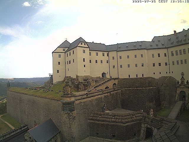 Archiv Foto Webcam Festung Königstein: Eingangsbereich