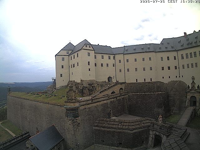 Archiv Foto Webcam Festung Königstein: Eingangsbereich