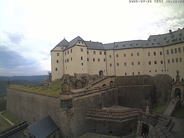 Archiv Foto Webcam Festung Königstein: Eingangsbereich